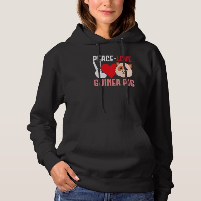 Sudadera Peace Love Guinea Pigs Guinea Pig   1 (Anverso)