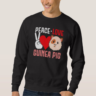 Sudadera Peace Love Guinea Pigs Guinea Pig   1