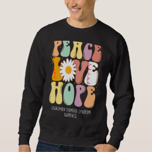 Sudadera Peace Love Hope Shwachman Diamond Syndrome SDS Syn