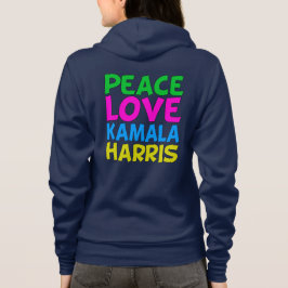 Sudadera Peace Love Kamala Harris Cute Women