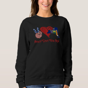 Sudadera Peace Love New York