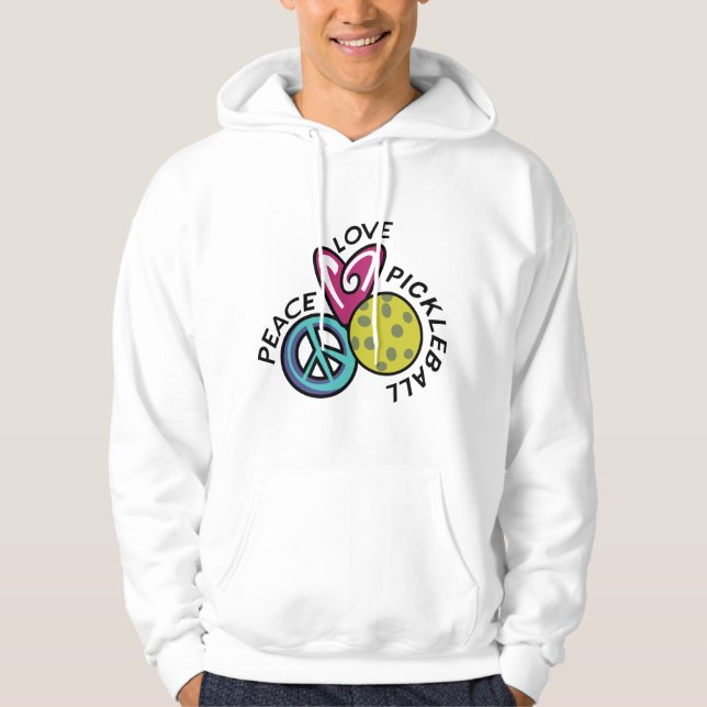 Sudadera Peace Love Pickleball (Anverso)