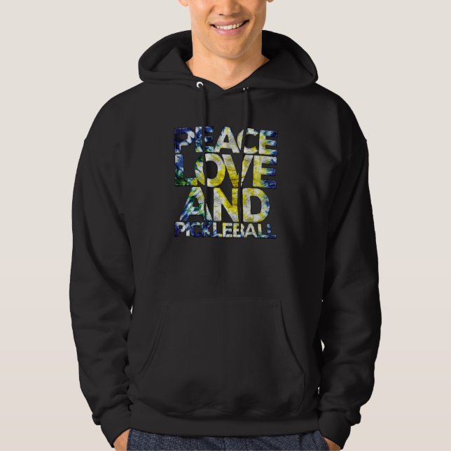 Sudadera Peace Love Pickleball   Pickleball Player Fan Quot (Anverso)