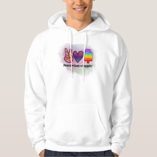 Sudadera Peace Love Poppin' Tie Dye Push Fidget Toy
