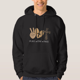 Sudadera Peace Love Pray Thanksgiving Christmas Christian