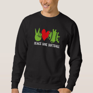 Sudadera Peace Love Softball