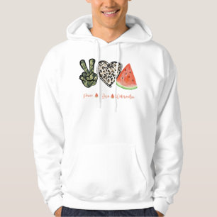 Sudadera Peace Love Watermelon Happy Watermelon Day Fruit M