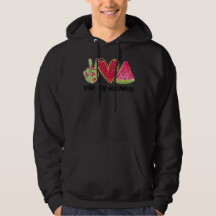 Sudadera Peace Love Watermelon National Watermelon Day Sum