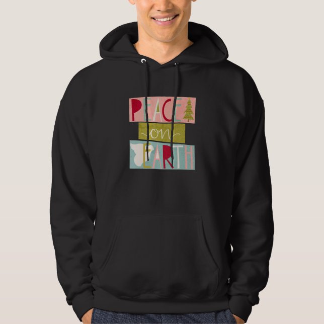 Sudadera Peace On Earth Christian Believe Christmas Family  (Anverso)