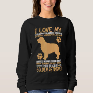 Sudadera Peace On Earth Golden Retriever I Love My Golden R