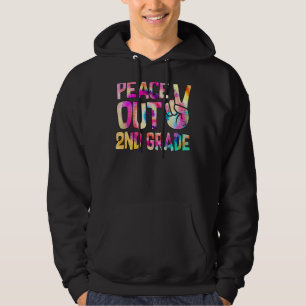 Sudadera Peace Out 2º Grado Feliz El Último Día De La Escue