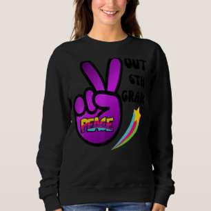 Sudadera Peace Out 6º Grado El Último Día De La Clase S