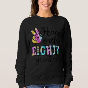 Sudadera Peace Out 8º Grado Primer Día De La Escuela Hippie