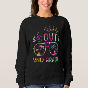 Sudadera Peace Out First 2º Grado Happy Day Of School