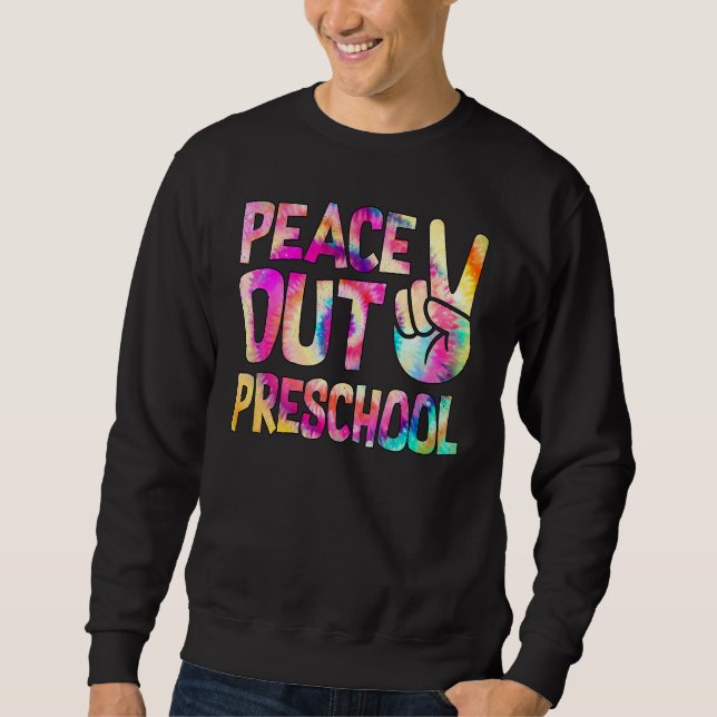 Sudadera Peace Out Preescolar Feliz Día De La Escuela (Anverso)