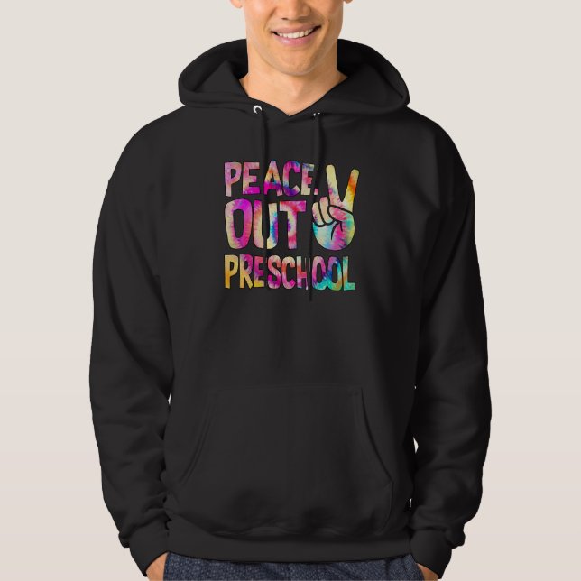 Sudadera Peace Out Preescolar Feliz Día De La Escuela (Anverso)