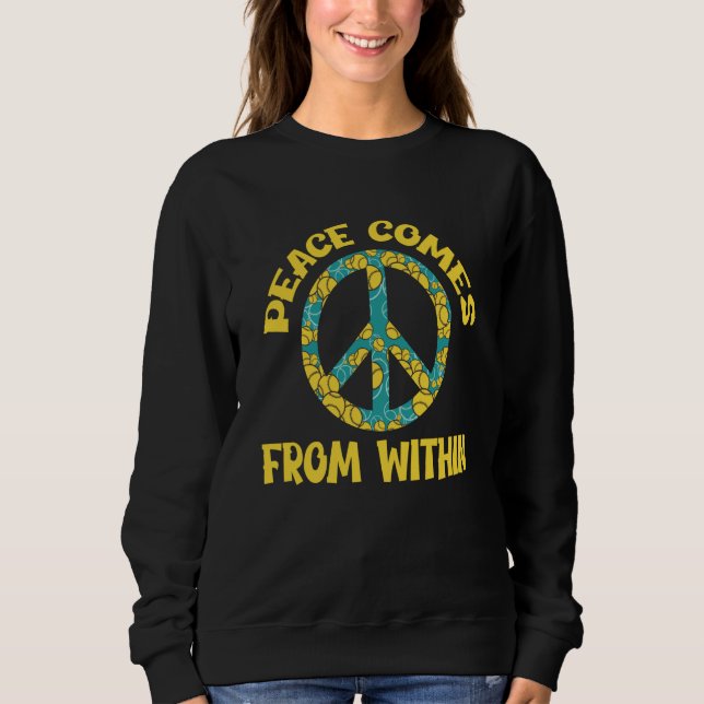 Sudadera Peace sign Love Freedom Peace Hippie and Bliss (Anverso)