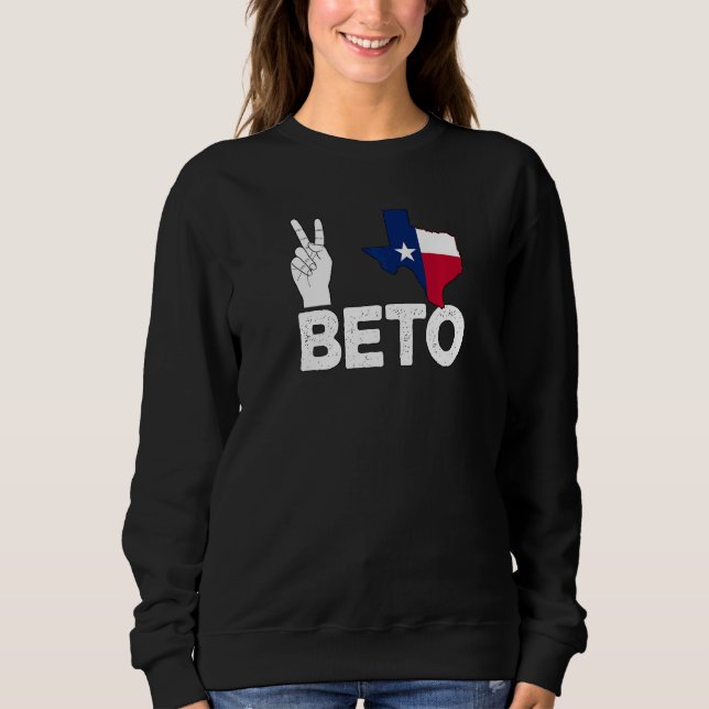 Sudadera Peace Texas Beto 2022 Texas Y'All Beto Pro Choice (Anverso)