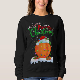 Sudadera Peaches Fruit Lover Xmas Navidades de iluminación