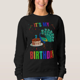 Sudadera Peacock 7º cumpleaños Cute Birds Animal Gráfico