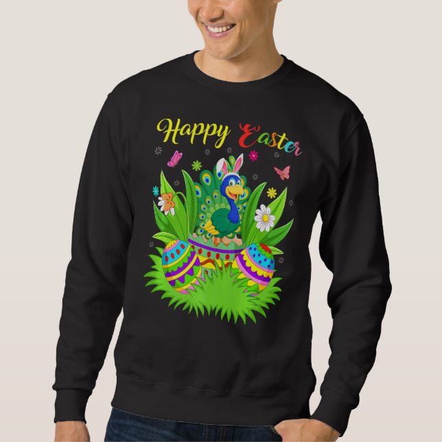 Sudadera Peacock Bird Floral Easter Egy Funny Peacock East (Anverso)