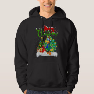 Sudadera Peacock Bird Xmas Decoraciones Santa Peacock Chris
