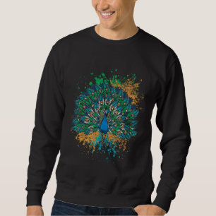 Sudadera Peacock de cola de color decorativo
