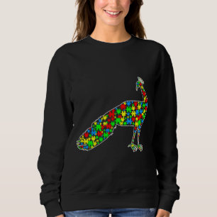 Sudadera Peacock Funny Puzzle Animals Autism Awareness