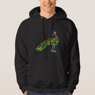 Sudadera Peacock Funny Puzzle Animals Autism Awareness
