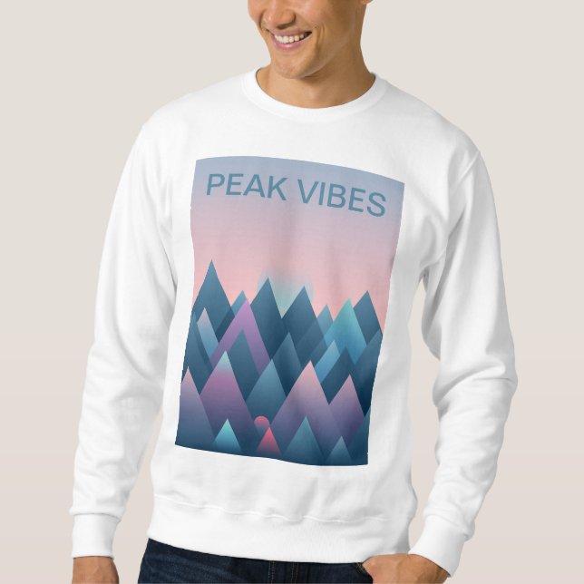 Sudadera Peak Vibes: Mountain Adventure Sweatshirt (Anverso)