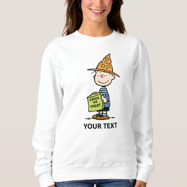 Sudadera Peanuts Linus Mago Truco o Trato (Anverso)