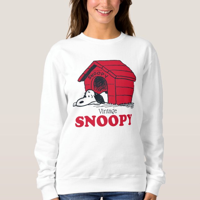 Sudadera PEANUTS | Snoopia Entonces Y Ahora (Anverso)