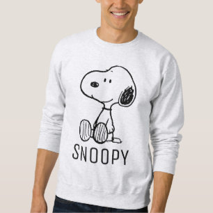 Sudadera PEANUTS Snoopy on Black White Comics