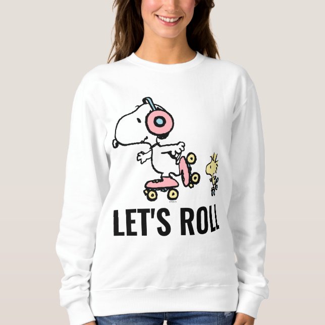 Sudadera PEANUTS | Snoopy & Woodstock | Vamos a correr (Anverso)