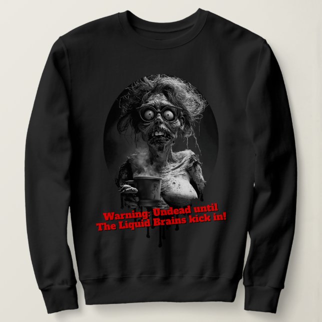 Sudadera Pearl: Liquid Brain Mornings T-Shirt (Anverso del diseño)