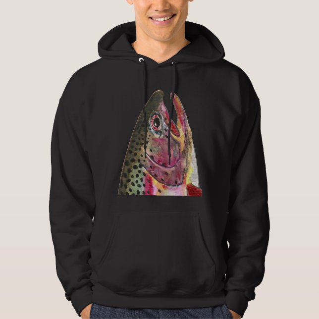 Sudadera Peces de trucha arco iris (Anverso)