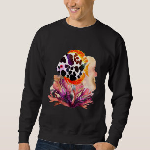 Sudadera Peces pintados con acuarela Criaturas de aguas pro