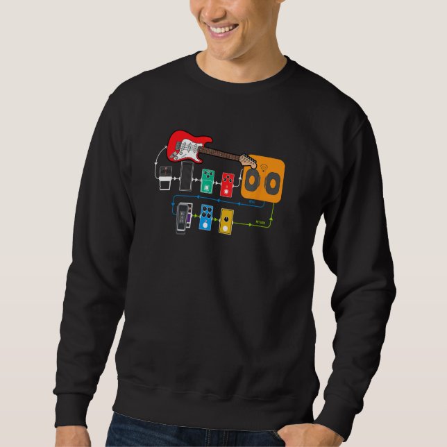 Sudadera Pedal de Efectos de Guitarra Caja de Stomp Pedal d (Anverso)
