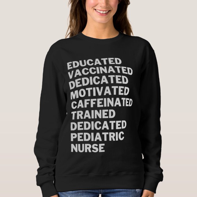 Sudadera Pediatri educado y vacunado (Anverso)