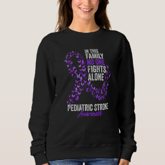 Sudadera Pediatric Stroke Awareness Month Butterflies Purpl