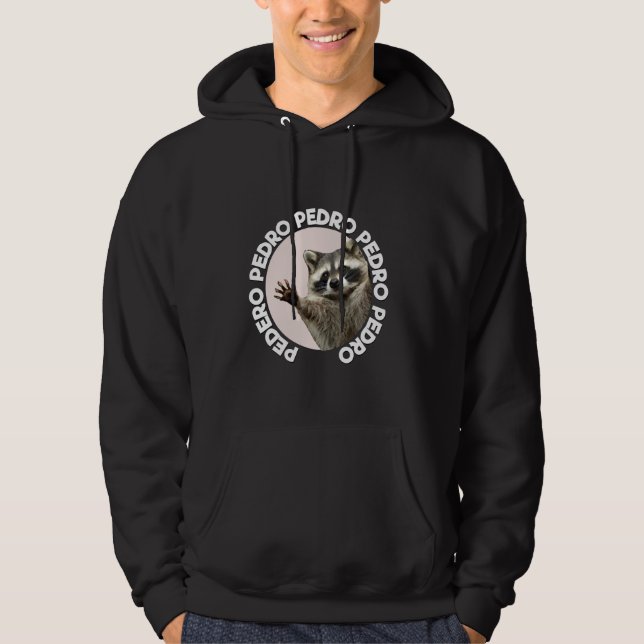Sudadera Pedro Racoon Funny Animal Cute Design Dance (Anverso)