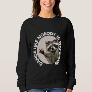 Sudadera Pedro Racoon Funny Animal Cute Design Dance