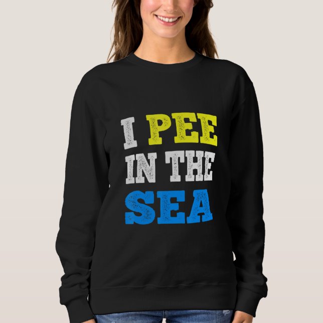 Sudadera Pee En El Verano Del Océano Marino (Anverso)