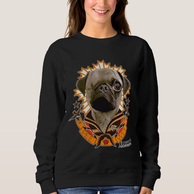 Sudadera PEE WEE THE PUG TATTOO Classic T-Shirt 658 (Anverso)