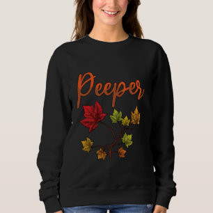 Sudadera Peeper Otumage Foliage Maple Leaf Peeping Leep