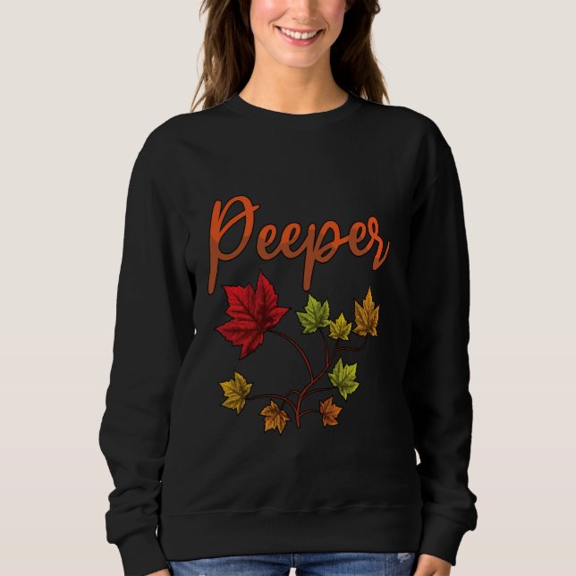 Sudadera Peeper Otumage Foliage Maple Leaf Peeping Leep (Anverso)