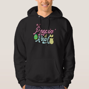 Sudadera Peepin It Real Easter Bunny Happy Bunnies Egg Hun