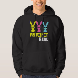 Sudadera Peepin It Real Happy Easter Bunny Egg Hung Hung 1