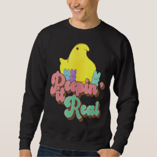 Sudadera Peepin It Real Happy Easter Bunny Egg Hung Hung 1