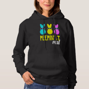 Sudadera Peepin It Real Outfit Happy Easter Bunny Eging Hun